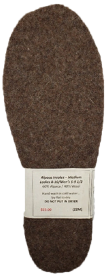 Luxuriously Soft Felted Alpaca Insoles – Cloud-Like Comfort for Your Feet!