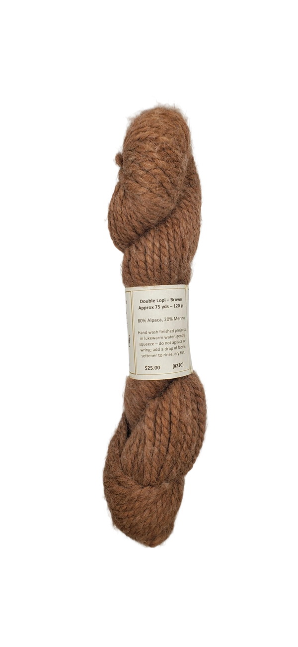 Luxurious Double Lopi Alpaca Yarn – Warm, Soft & Naturally Beautiful (SKU 230)