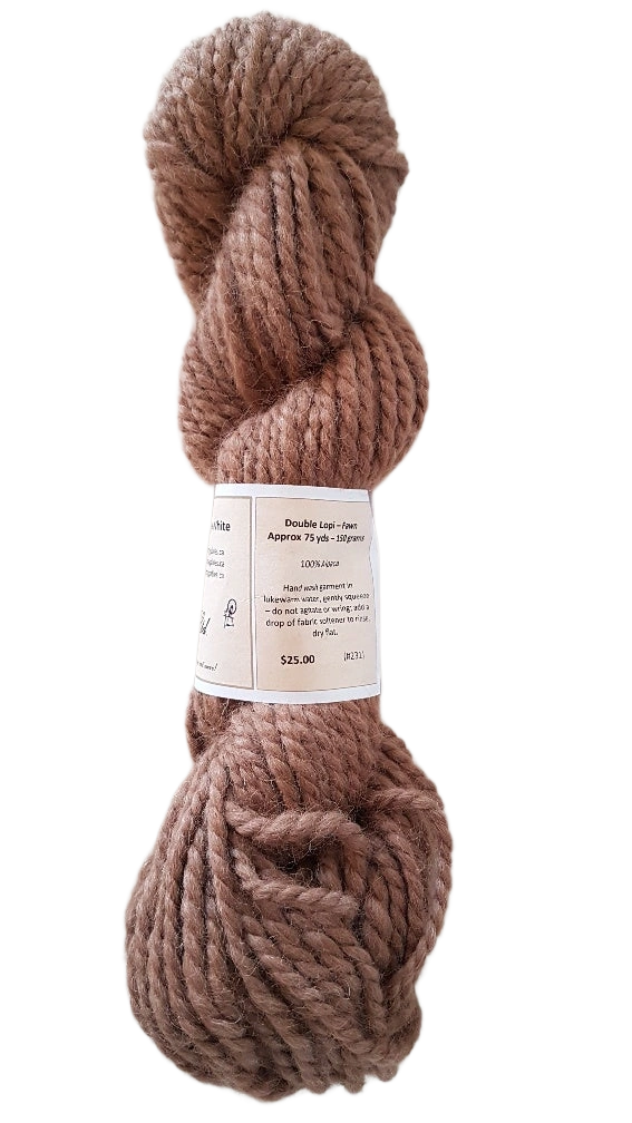 Luxurious Double Lopi Beige Alpaca Yarn – Soft Comfort & Warmth, SKU 231.